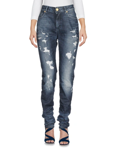 Pierre Balmain Denim Trousers In Blue