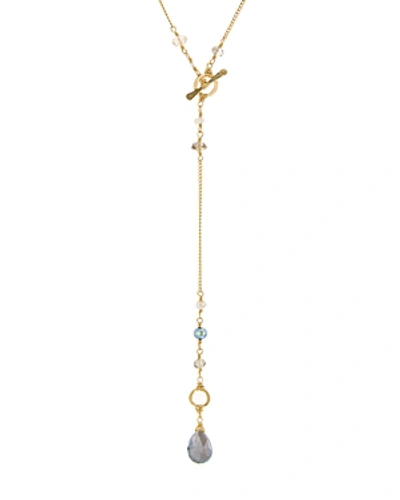 Dana Kellin Organic Freshwater Pearl Lariat Necklace, 19.5 In Multi/gold