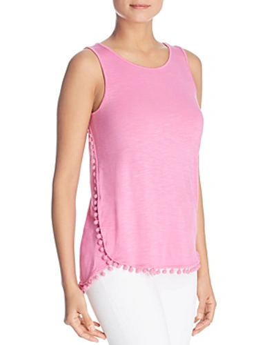 Design History Pom-pom Trimmed Tank In Beach Babe Pink
