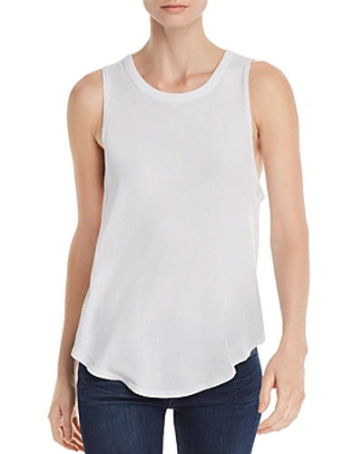 Chaser Seamed Muscle Tank In White