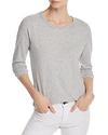 Chaser Seamed Shirttail Tee In Heather Gray