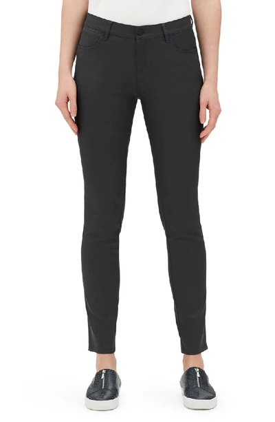 Lafayette 148 Mercer Coated Skinny Jeans In Eclipse