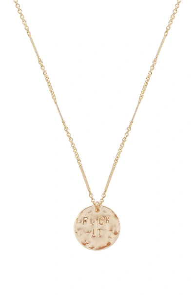 Paradigm Say It Like It Is Necklace In Metallic Gold