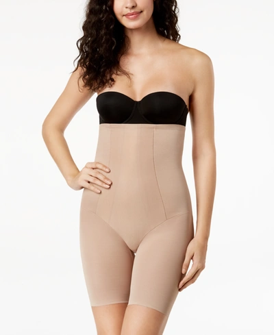 Miraclesuit Women's Extra Firm Tummy-control Shape With An Edge High Waist Thigh Slimmer 2709 In Stucco (nude )