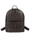 Cole Haan Leather Backpack In Chocolate