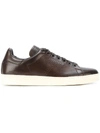 Tom Ford Lace Up Sneakers In Brown