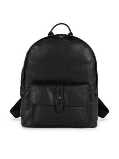 Cole Haan Leather Backpack In Black