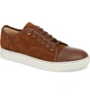 Lanvin Men's Matte Cap-toe Low-top Sneakers, Lightbrown In Light Brown