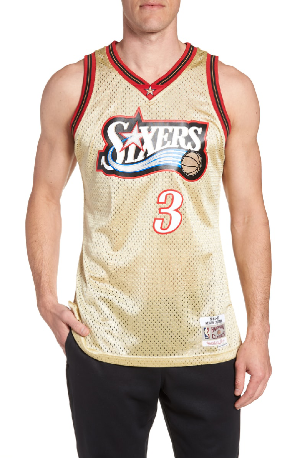 gold iverson jersey