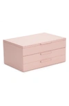Wolf Sophia Large Jewelry Box - Pink In Rose