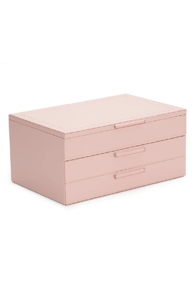 Wolf Sophia Large Jewelry Box - Pink In Rose