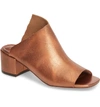 Kelsi Dagger Brooklyn Sabra Peep Toe Slide Sandal In Burnt Bronze