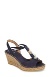 Toni Pons Sitges Espadrille Sandal In Navy Fabric