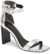 Rag & Bone Ellis Ankle Strap Sandal In Silver