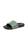 Marc Jacobs Love Slide Sandal In Black Multi