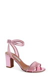 Tabitha Simmons Leticia Clear Ankle Strap Sandal In Light Pink