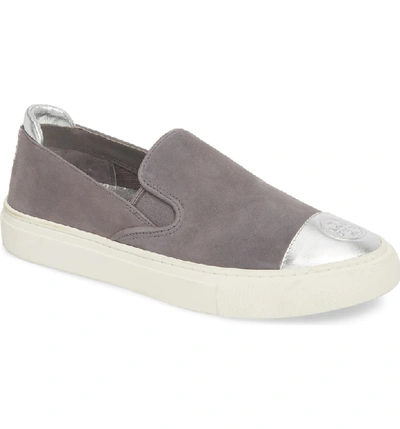 Tory Burch Colorblock Slip-on Sneaker In Carbon/ Silver