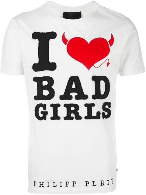Philipp Plein 'bad Girls' T-shirt In White | ModeSens