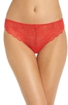 Madewell Lace Tanga In Ripe Persimmon