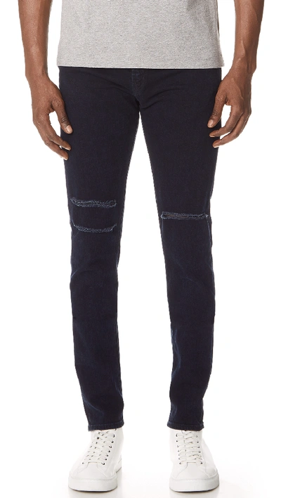 J Brand Mick Skinny Fit Jeans In Black