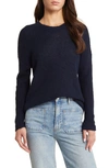 Madewell Ribbed Crewneck Sweater In Deep Indigo