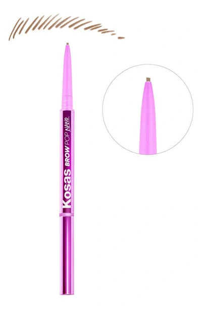 Kosas Brow Pop Nano Ultra-fine Detailing + Feathering Eyebrow Pencil Soft Brown 0.001 oz / 0.03 G