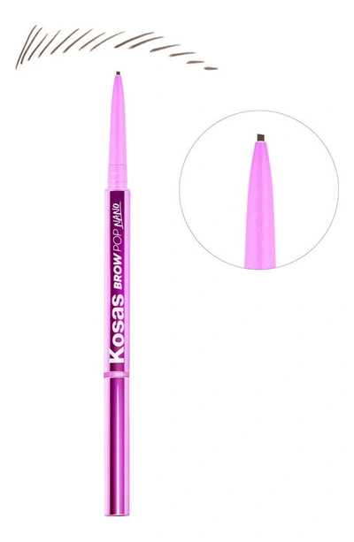 Kosas Brow Pop Nano Ultra-fine Detailing + Feathering Eyebrow Pencil Medium Brown 0.001 oz / 0.03 G