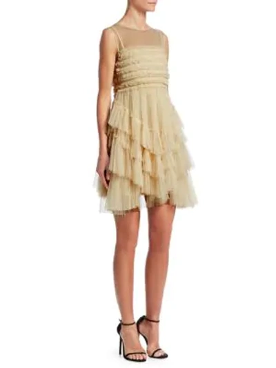 Red Valentino Multi-layer Tulle Dress In Ivory