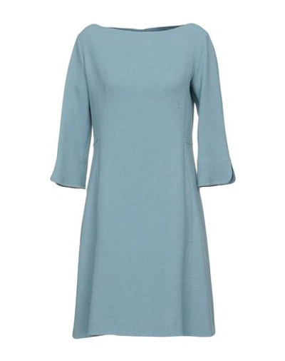 Antonelli Short Dress In Pastel Blue