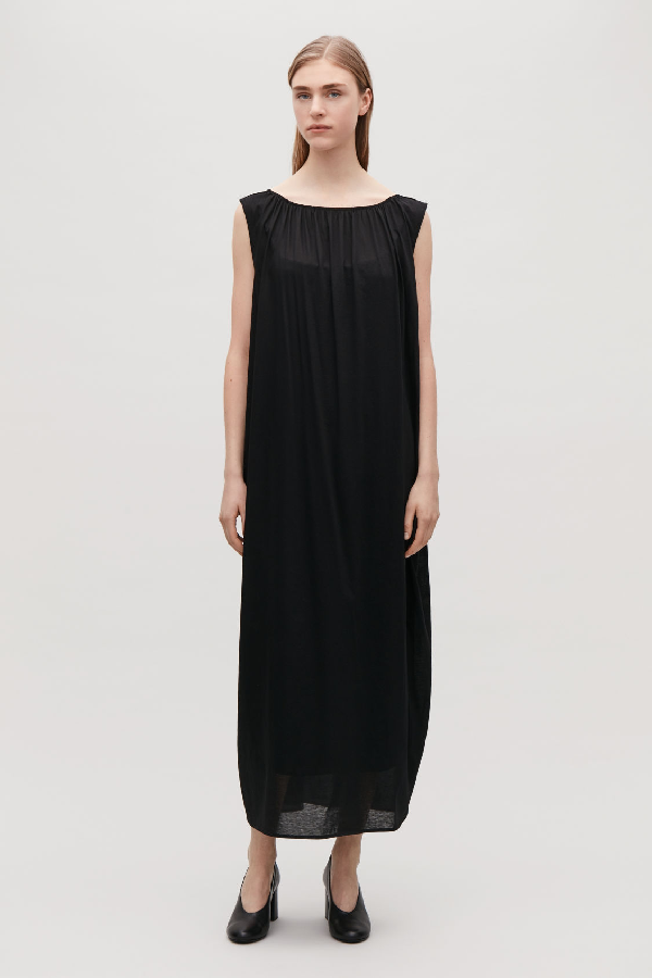 black double layer dress