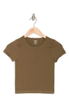 Elodie Short Sleeve Seamless T-shirt In Olive