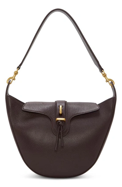 Vince Camuto Maecy Leather Convertible Hobo Bag In Mulberry Cow