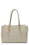 Vince Camuto Maecy Leather Tote In Pumice Cow Galaxy