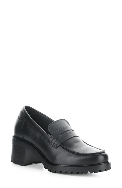 Bos. & Co. Innas Loafer Pump In Black Feel Leather