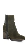 Bos. & Co. Bibos Waterproof Bootie In Olive Suede/ Feel