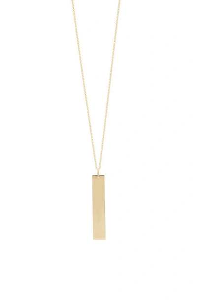 Bony Levy 14k Gold Engravable Pendant Necklace In 14k Yellow Gold - Font 1