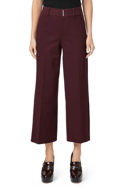 Paige Roderika Crop Pants In Aubergine