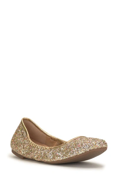 Jessica Simpson Sandaze Ballet Flat In Party Gold Synthetic