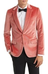 Paul Smith Tailored Fit Cotton Sport Coat In Coral