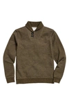 Billy Reid Mouline Shawl Collar Cotton Pullover In Olive