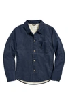 Billy Reid Leroy Organic Cotton Shirt Jacket In Carbon Blue