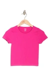 Elodie Short Sleeve Seamless T-shirt In Berry