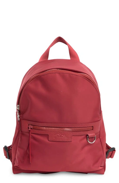 Longchamp Le Pliage Neo Small Backpack In Red