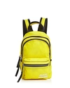 Marc Jacobs Trek Pack Mini Nylon Backpack In Daisy Yellow/silver