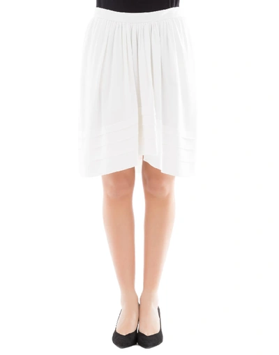 Chloé White Acetate Skirt