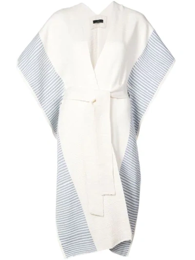 Voz Striped Edge Kaftan In Neutrals
