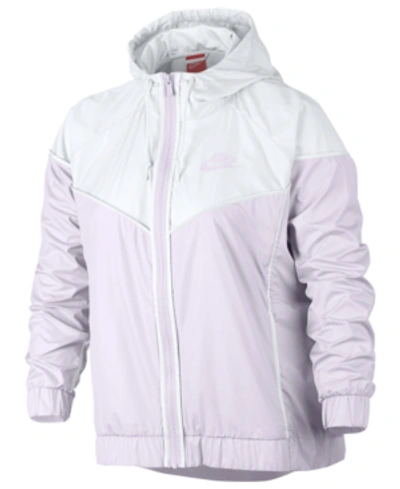 Nike Plus Size Sportswear Windrunner Jacket In Bargra/bar