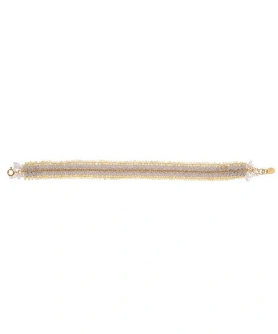 Stephanie Schneider Silver Yellow Sapphire Chain Bracelet