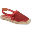 Free People Cabo Espadrille Flat In Red