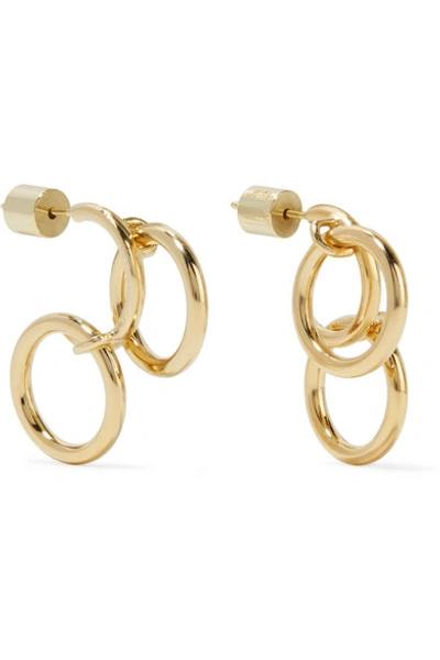 Jennifer Fisher Triple Hoops Gold-plated Earrings